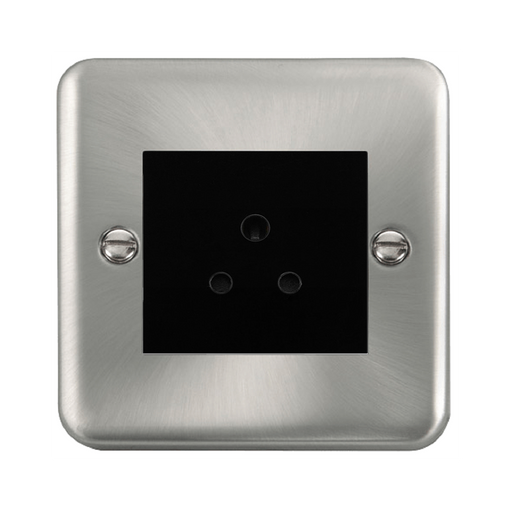 Click Deco Plus Satin Chrome 5A Unswitched Socket DPSC038MBK