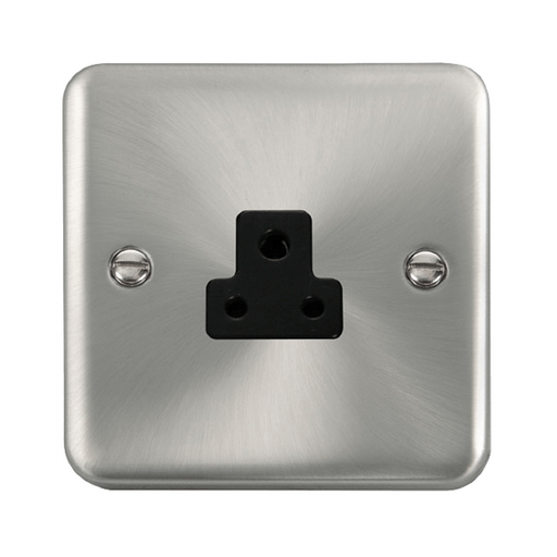 Click Deco Plus Satin Chrome 2A Unswitched Socket DPSC039BK