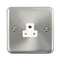 Click Deco Plus Satin Chrome 2A Unswitched Socket DPSC039WH