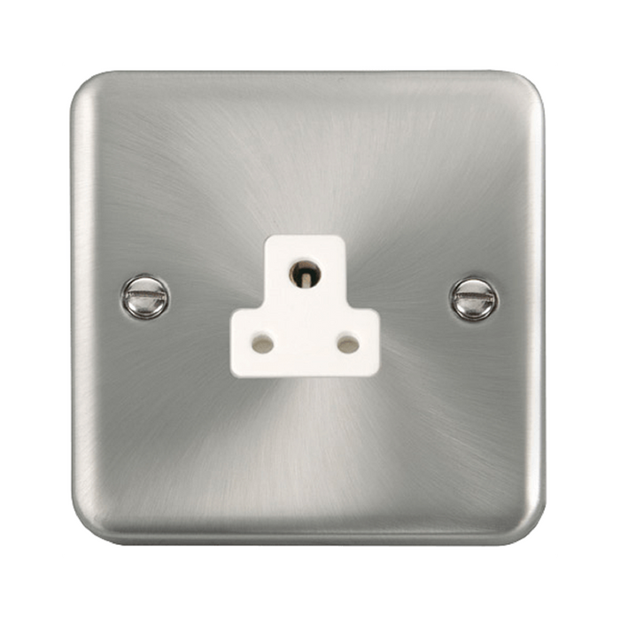 Click Deco Plus Satin Chrome 2A Unswitched Socket DPSC039WH