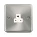 Click Deco Plus Satin Chrome 2A Unswitched Socket DPSC039WH