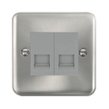 Click Deco Plus Satin Chrome Double Master Telephone DPSC121MGY