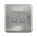 Click Deco Plus Satin Chrome Double Master Telephone DPSC121MGY