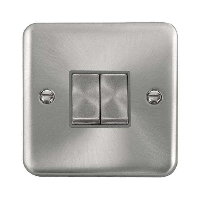 Click Deco Plus Satin Chrome 2W & Intermediate Switch DPSC4125GY