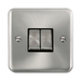 Front view of Click Deco Plus Satin Chrome 2G Light Switch
