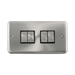 Front view of Click Deco Plus Satin Chrome 4G Light Switch