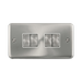 Front view of Click Deco Plus Satin Chrome 4G Light Switch