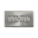 Front view of Click Deco Plus Satin Chrome 6G Light Switch