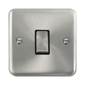 Front view of Click Deco Plus Satin Chrome Intermediate Switch