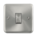 Front view of Click Deco Plus Satin Chrome Intermediate Switch