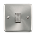 Front view of Click Deco Plus Satin Chrome Intermediate Switch