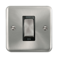 Front view of Click Deco Plus Satin Chrome 45A Cooker Switch