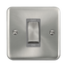 Front view of Click Deco Plus Satin Chrome 45A Cooker Switch