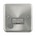 Front view of Click Deco Plus Satin Chrome 13A Unswitched Spur with Flex