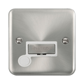 Front view of Click Deco Plus Satin Chrome 13A Unswitched Spur with Flex