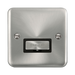 Front view of Click Deco Plus Satin Chrome 13A Unswitched Spur