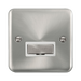 Front view of Click Deco Plus Satin Chrome 13A Unswitched Spur