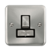 Front view of Click Deco Plus Satin Chrome 13A Switched Spur
