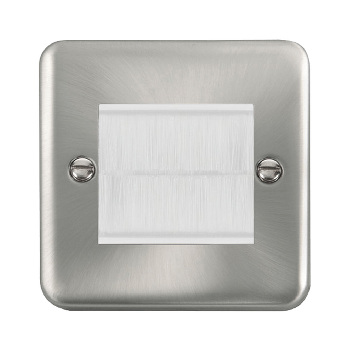 Click Deco Plus Satin Chrome 2G Cable Brush Outlet DPSCBRUSHWH