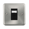 Click Deco Plus Satin Chrome Cat6 Data Socket DPSCRJ456BK