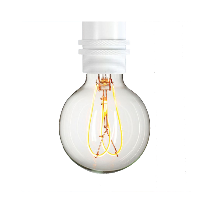 NUD Clear Double Loop Filament Globe Lamp 80mm