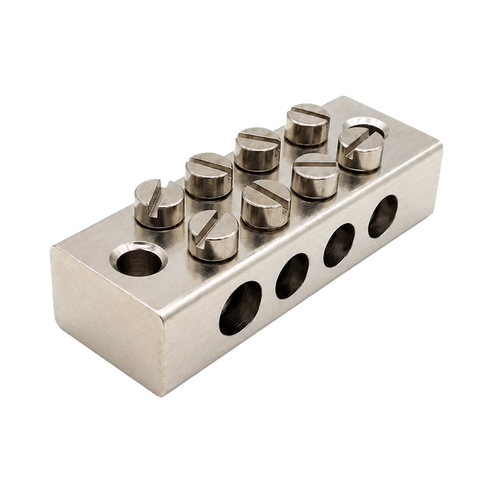 Unicrimp 4 Way Double Pole Earth Block EB4