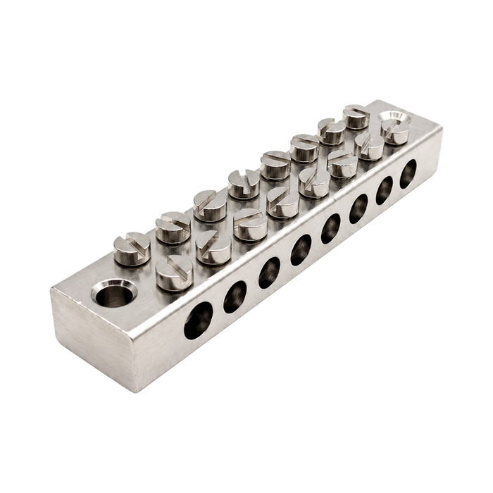 Unicrimp 8 Way Double Pole Earth Block EB8
