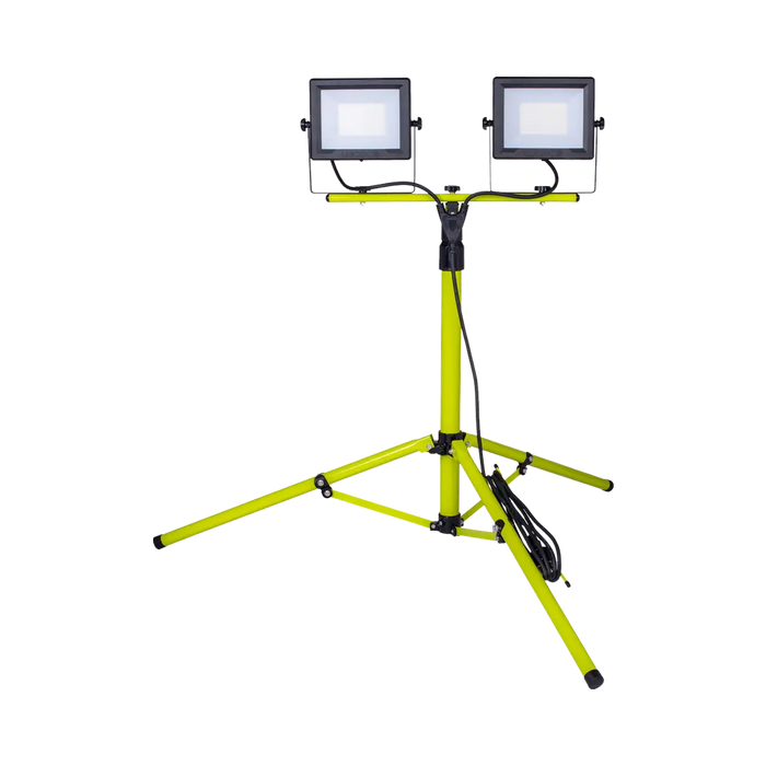 Luceco 50W Twin Tripod Work Light EFLDTT50B50