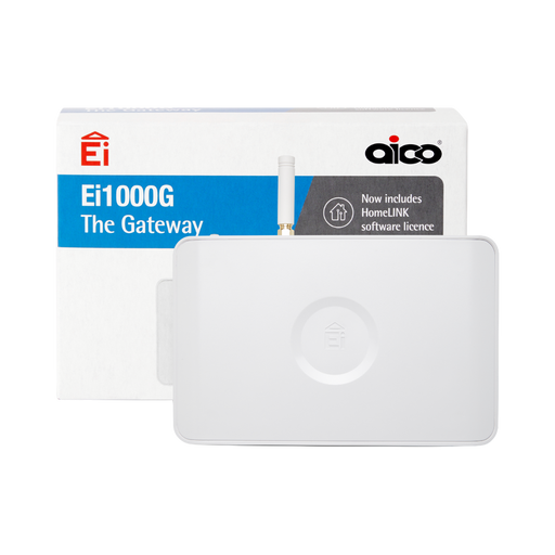 Aico EI1000G product shown in front of its retail packaging