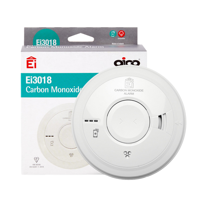 Aico Ei3018 3000 Series Mains Carbon Monoxide Alarm with 10-Year Backup