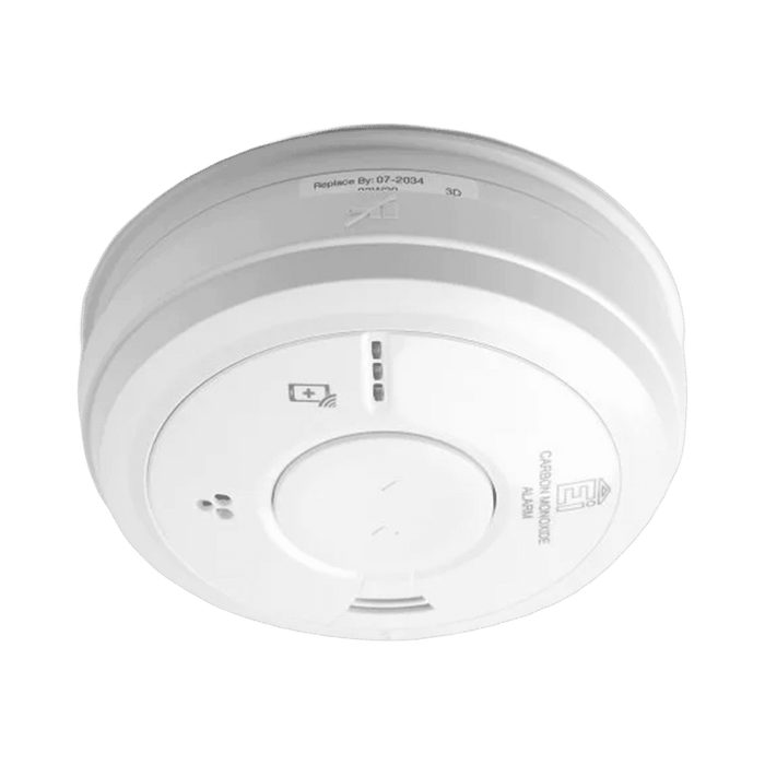 Aico Ei3018 carbon monoxide alarm - angled view