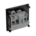 BG Electrical Black 2A Round Pin Unswitched Socket Euro Module EM2ASB - view 3