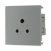 BG Electrical Grey 2A Round Pin Unswitched Socket Euro Module EM2ASG - view 2