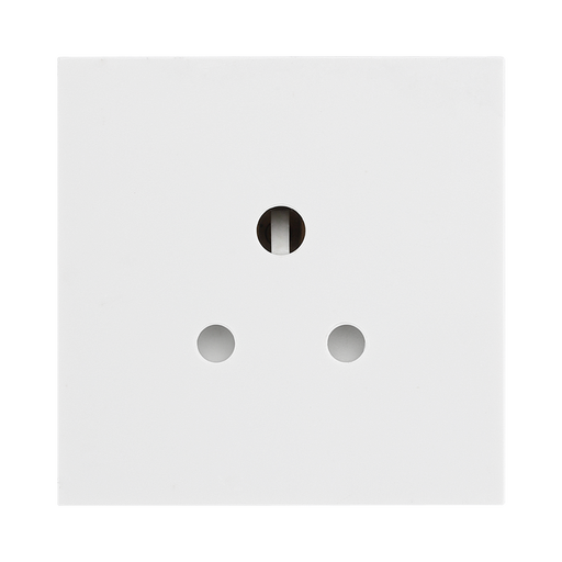 BG Electrical White 2A Round Pin Unswitched Socket Euro Module EM2ASW - view 1