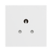 BG Electrical White 2A Round Pin Unswitched Socket Euro Module EM2ASW - view 1