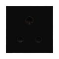 BG Electrical Black 5A Round Pin Unswitched Socket Euro Module EM5ASB - view 1