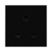 BG Electrical Black 5A Round Pin Unswitched Socket Euro Module EM5ASB - view 1