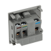 BG Electrical Grey 5A Round Pin Unswitched Socket Euro Module EM5ASG - view 3
