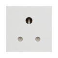 BG Electrical White 5A Round Pin Unswitched Socket Euro Module EM5ASW - view 1