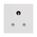 BG Electrical White 5A Round Pin Unswitched Socket Euro Module EM5ASW - view 1