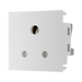 BG Electrical White 5A Round Pin Unswitched Socket Euro Module EM5ASW - view 2