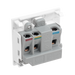 BG Electrical White 5A Round Pin Unswitched Socket Euro Module EM5ASW - view 3