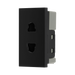 BG Electrical Black 16A 2 Pin Euro Socket Module EMEUSB - view 4