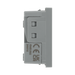 BG Electrical Grey 16A 2 Pin Euro Socket Module EMEUSG - view 3