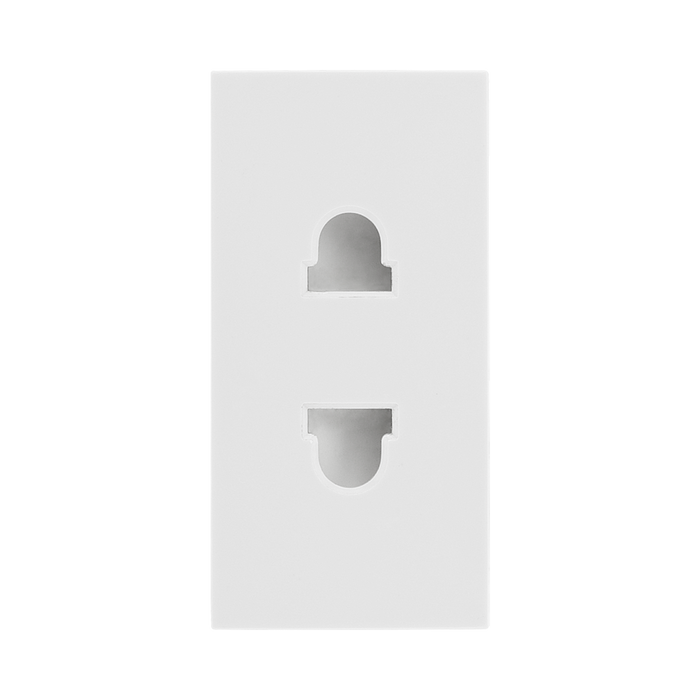 BG Electrical White 16A 2 Pin Euro Socket Module EMEUSW - view 3
