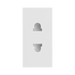 BG Electrical White 16A 2 Pin Euro Socket Module EMEUSW - view 3