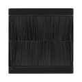 BG Electrical Black Brush Flex Outlet Euro Module EMFO - view 1