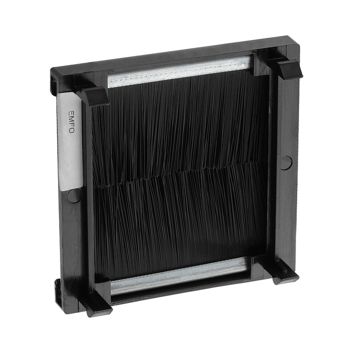 BG Electrical Black Brush Flex Outlet Euro Module EMFO - view 4