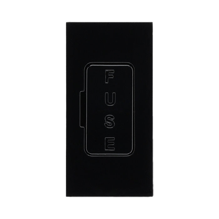 BG Electrical Black 13A Fused Euro Module EMFUSEB - view 1