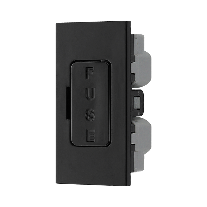 BG Electrical Black 13A Fused Euro Module EMFUSEB - view 2